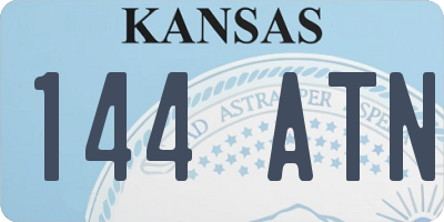 KS license plate 144ATN