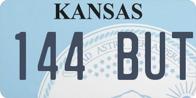 KS license plate 144BUT