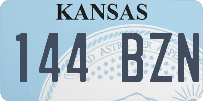 KS license plate 144BZN