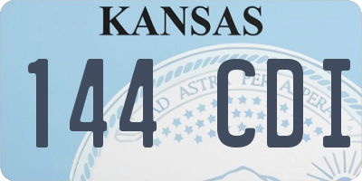 KS license plate 144CDI
