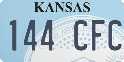 KS license plate 144CFC