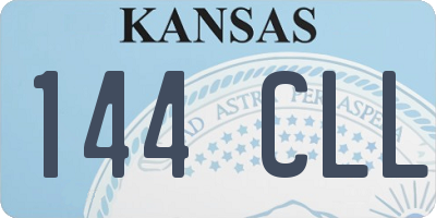KS license plate 144CLL