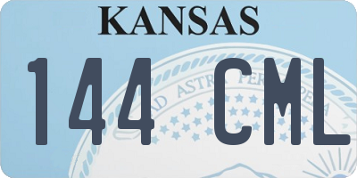 KS license plate 144CML