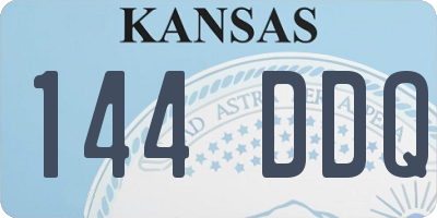 KS license plate 144DDQ