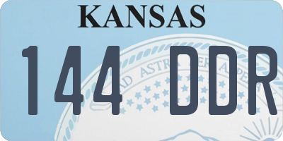 KS license plate 144DDR