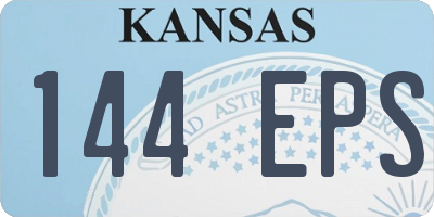 KS license plate 144EPS