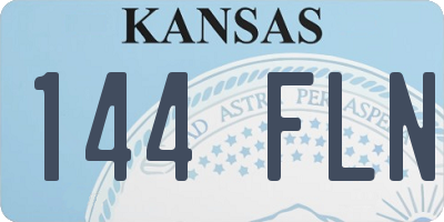 KS license plate 144FLN