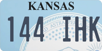 KS license plate 144IHK