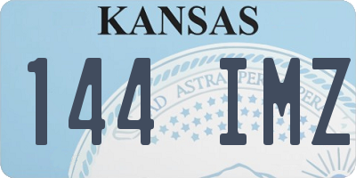 KS license plate 144IMZ