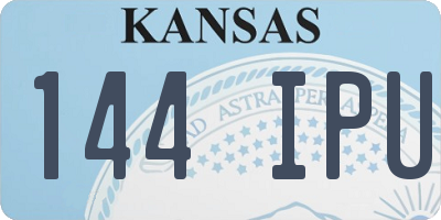 KS license plate 144IPU