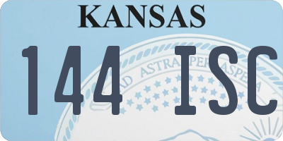 KS license plate 144ISC