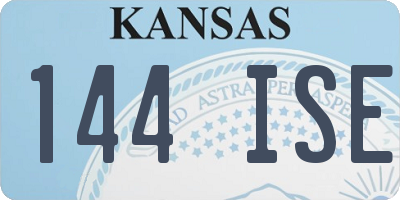 KS license plate 144ISE