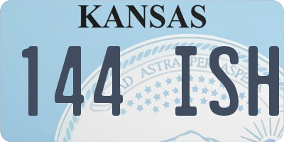 KS license plate 144ISH