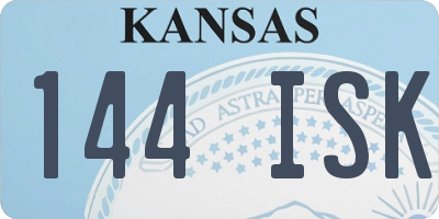 KS license plate 144ISK