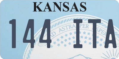 KS license plate 144ITA