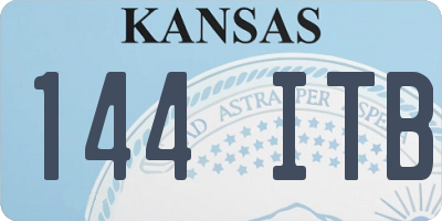 KS license plate 144ITB
