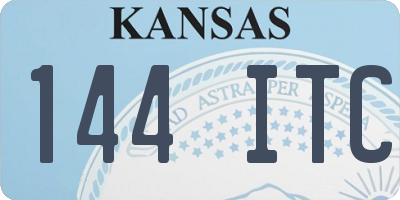 KS license plate 144ITC