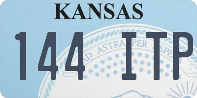 KS license plate 144ITP