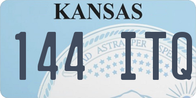 KS license plate 144ITQ
