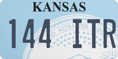 KS license plate 144ITR