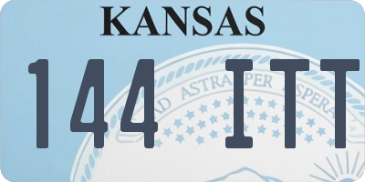 KS license plate 144ITT