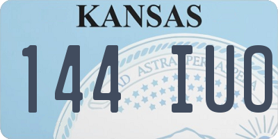 KS license plate 144IUO