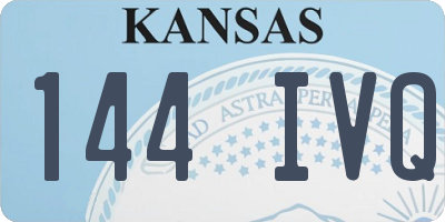 KS license plate 144IVQ