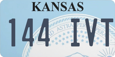 KS license plate 144IVT
