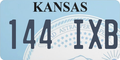 KS license plate 144IXB