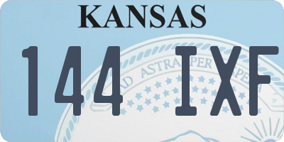 KS license plate 144IXF