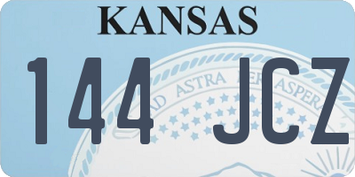 KS license plate 144JCZ