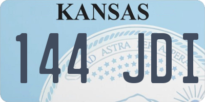KS license plate 144JDI