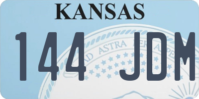 KS license plate 144JDM