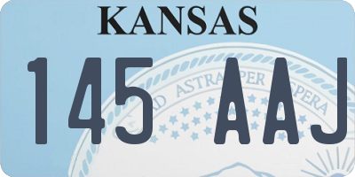 KS license plate 145AAJ