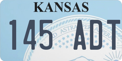 KS license plate 145ADT