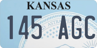 KS license plate 145AGC