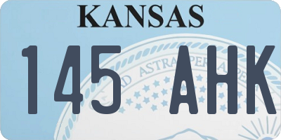 KS license plate 145AHK
