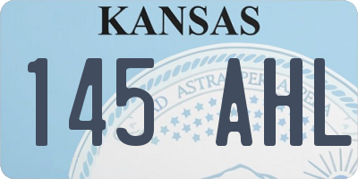 KS license plate 145AHL