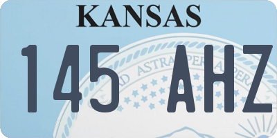 KS license plate 145AHZ