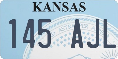 KS license plate 145AJL