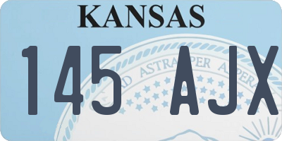KS license plate 145AJX