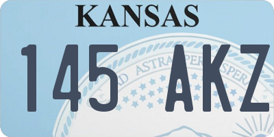 KS license plate 145AKZ