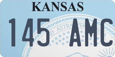 KS license plate 145AMC