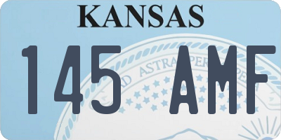 KS license plate 145AMF