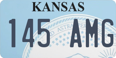 KS license plate 145AMG