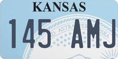 KS license plate 145AMJ