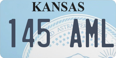 KS license plate 145AML