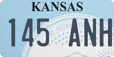 KS license plate 145ANH