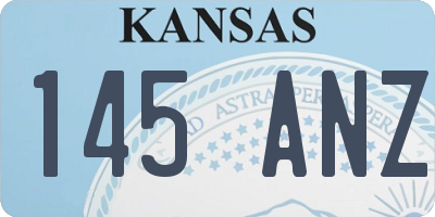KS license plate 145ANZ