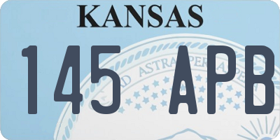 KS license plate 145APB